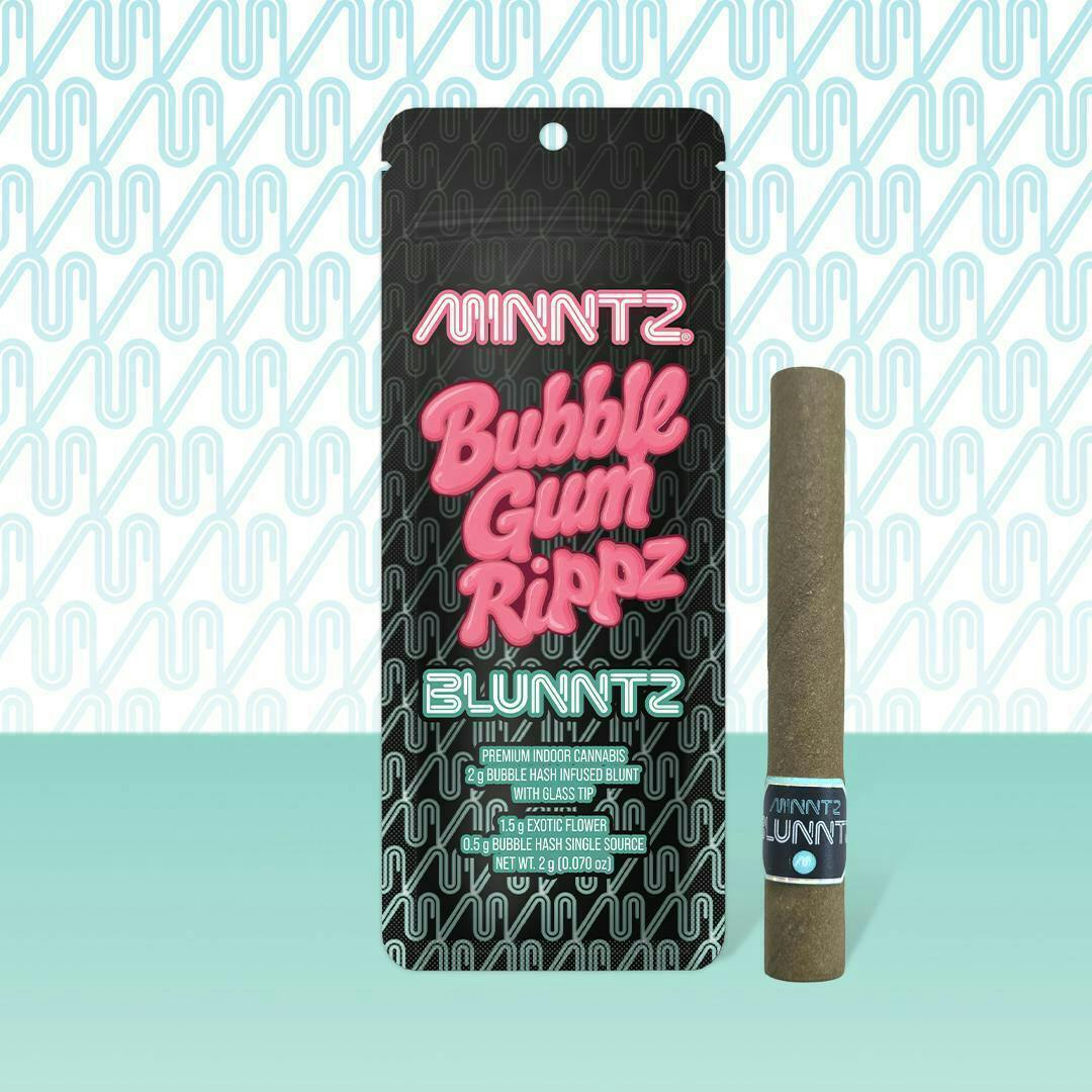 MINNTZ - Bubble Gum Rippz | Infused Blunntz | 2g - 1
