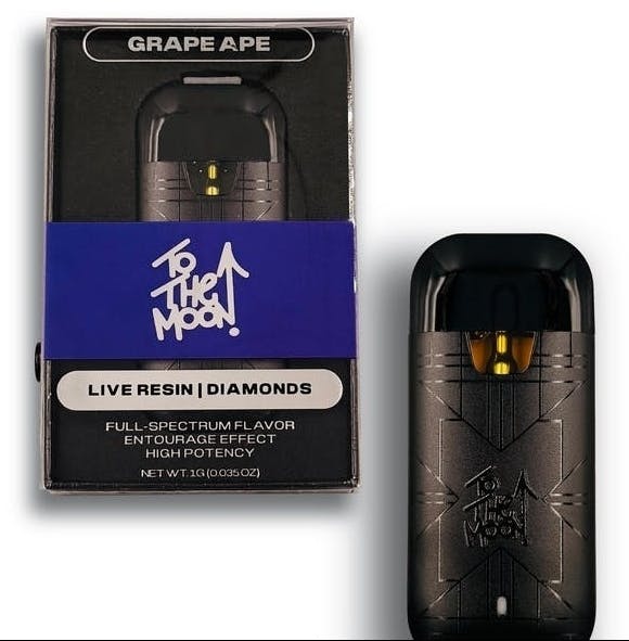 To The Moon - To The Moon | Grape Ape | Live Resin Disposable | 1g - 1