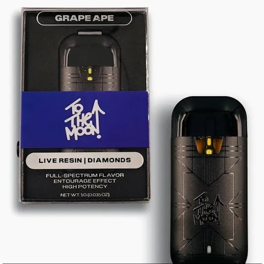 To The Moon - To The Moon | Grape Ape | Live Resin Disposable | 1g - 1
