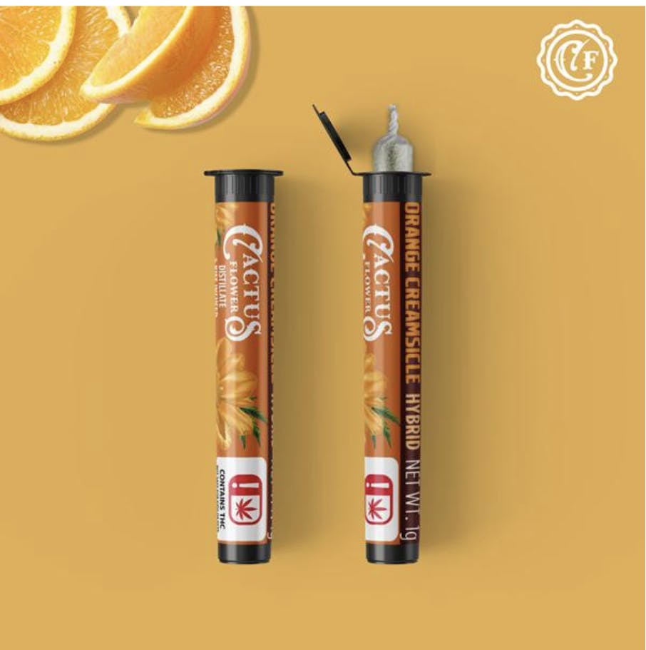 Cactus Flower - Cactus Flower | Orange Creamsicle | Infused Joint | 1g - 1