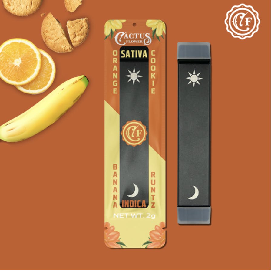 Cactus Flower - Cactus Flower | Orange Cookie/Banana Runtz | Disposable | 2g - 1
