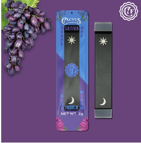 Cactus Flower - Cactus Flower | Grape Ape/Blue Widow | Disposable | 2g - 1
