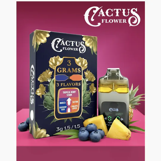 Cactus Flower - Cactus Flower | Tropical Berry Storm | Disposable | 3g - 1