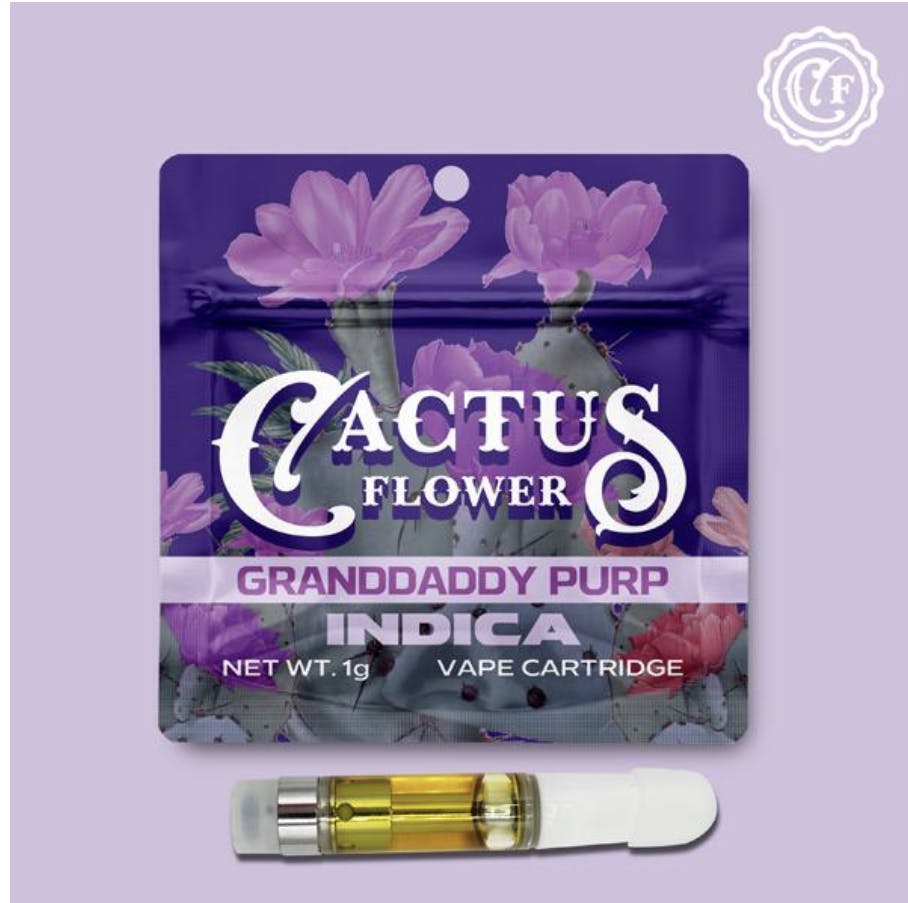 Cactus Flower - Cactus Flower | Grandaddy Purple | Cartridge | 1g - 1