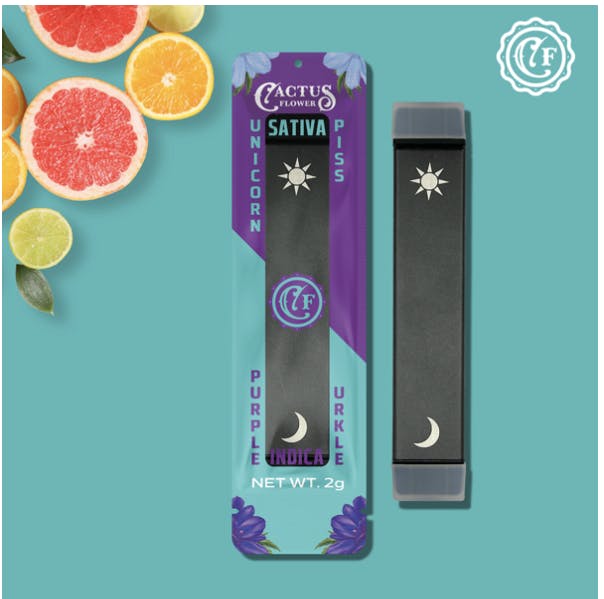 Cactus Flower - Cactus Flower | Unicorn Piss/Purple Urkle | Disposable | 2g - 1