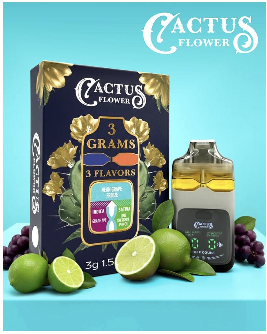 Cactus Flower - Cactus Flower | Neon Grape Freeze | Disposable | 3g - 1