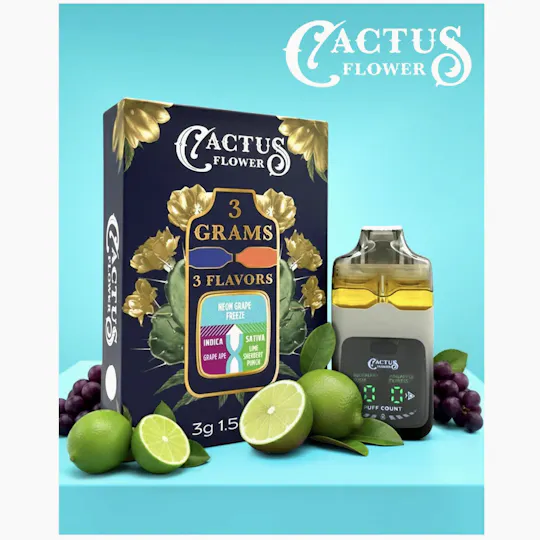 Cactus Flower - Cactus Flower | Neon Grape Freeze | Disposable | 3g - 1