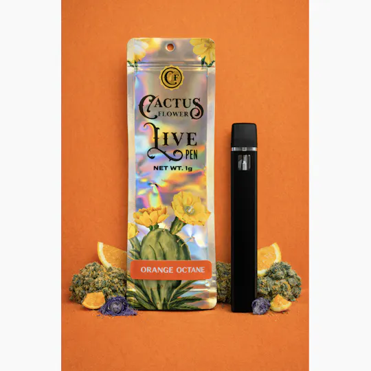 Cactus Flower - Cactus Flower | Orange Octane | Live Rosin Disposable | 1g - 1