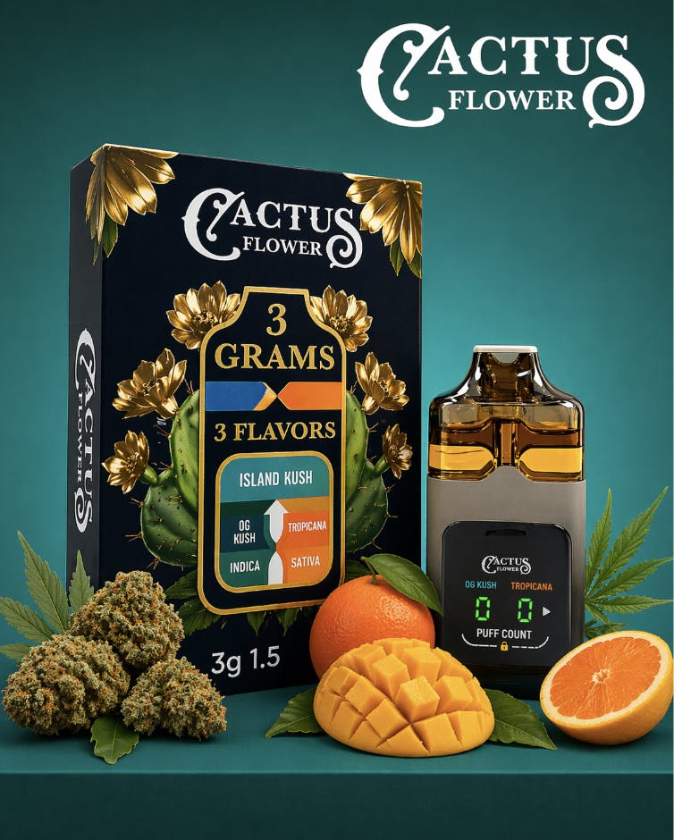 Cactus Flower - Cactus Flower | Island Kush | Disposable | 3g - 1
