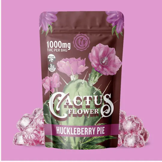 Cactus Flower - Cactus Flower | Huckberry Pie Gummies | 100mg/each | 10ct | 1000mg - 1