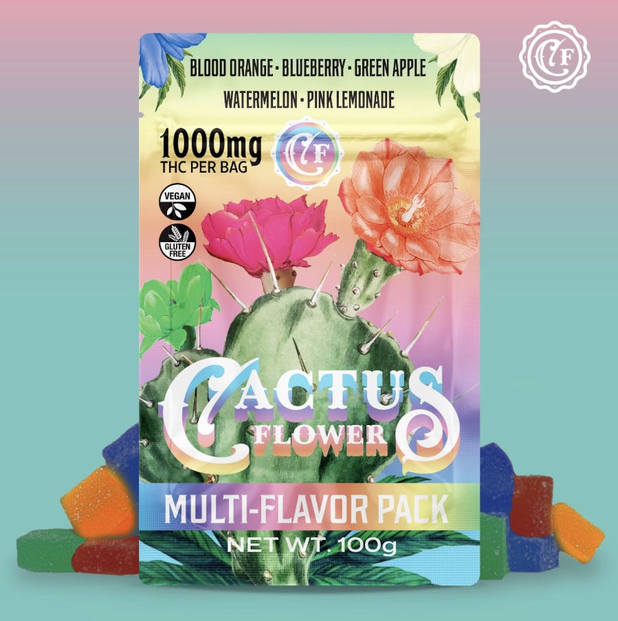 Cactus Flower - Cactus Flower | Fruity Pack Gummies | 100mg/each | 10ct | 1000mg - 1