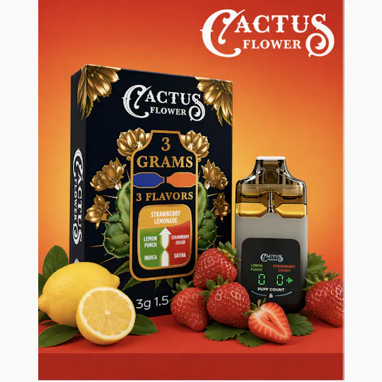 Cactus Flower - Cactus Flower | Strawberry Lemonade | Disposable | 3g - 1