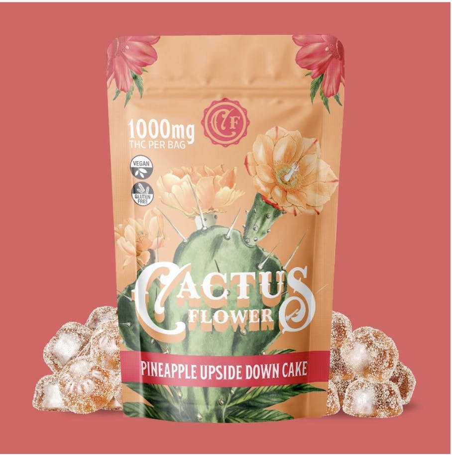 Cactus Flower - Cactus Flower | Pineapple Upside-Down Gummies | 10ct | 100mg/each | 1000mg - 1