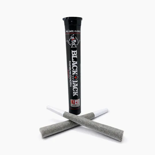BLACK JACK - Blackjack | Rainbow Zangria | Joints | 1.2g each | 2pk - 1