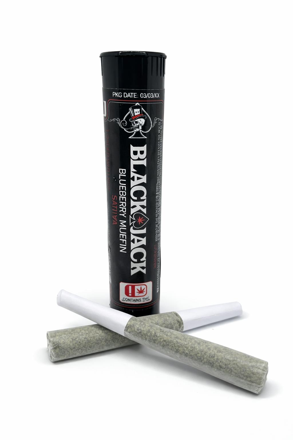 BLACK JACK - Blackjack | Blackberry Muffin | Joints | 1g each | 2pk - 1