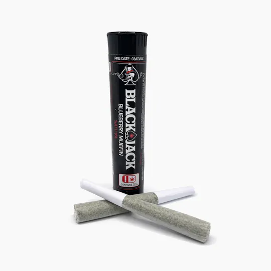 BLACK JACK - Blackjack | Blackberry Muffin | Joints | 1g each | 2pk - 1