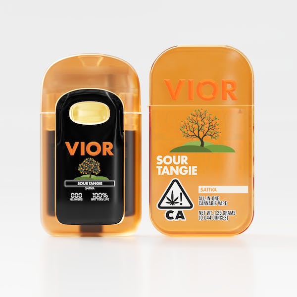 Vior Extracts - Sour Tangie | Premium Cannabis Oil Disposable | 1.25g - 1