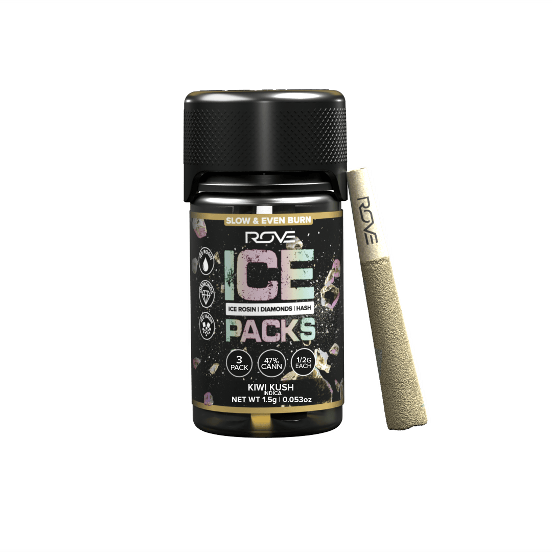 ROVE - Kiwi Kush | Infused Ice Packs (Rosin, Hash, and Diamonds) | 3x 0.5g - 1
