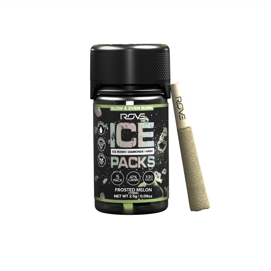 ROVE - Frosted Melon | Infused Ice Packs (Rosin, Hash, and Diamonds) | 5x 0.5g - 1