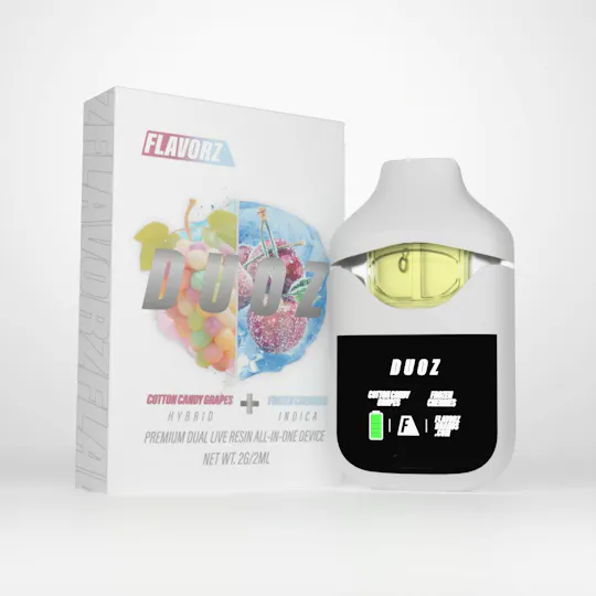 FLAVORZ - Flavorz | Cotton Candy Grapes + Frozen Cherries | Disposable | 2g - 1