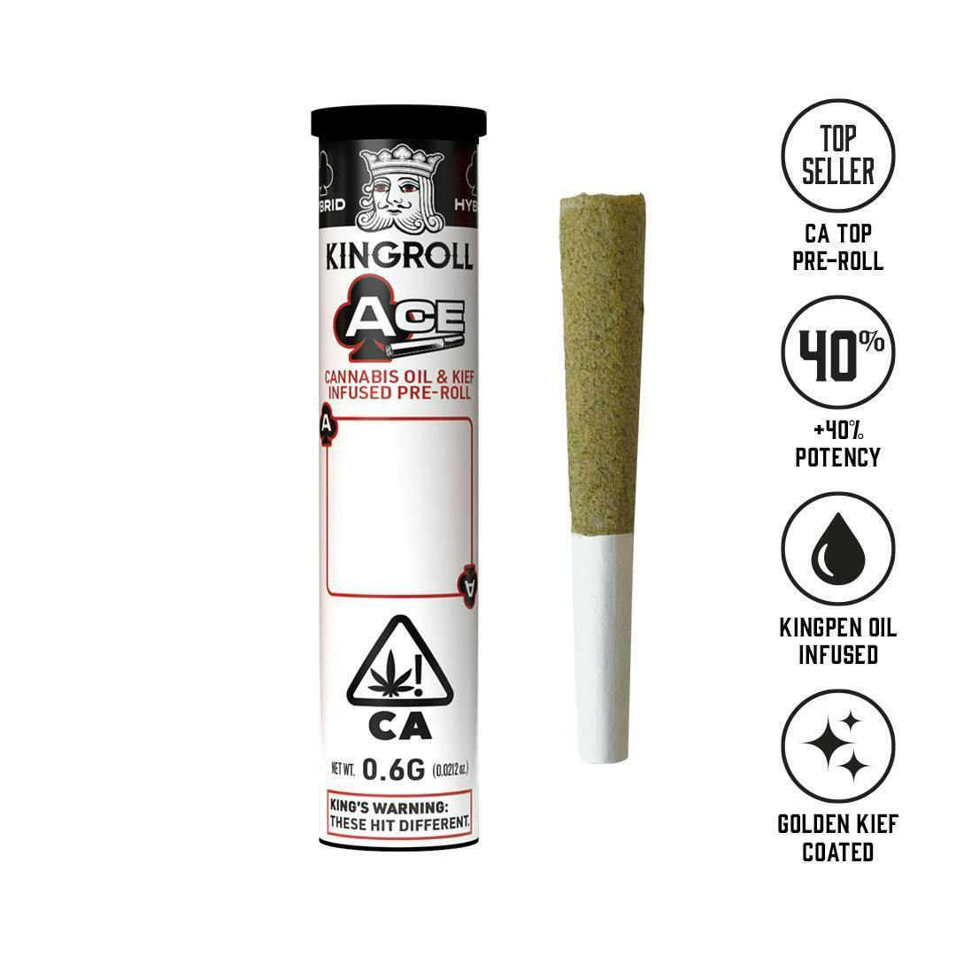 Kingroll - Kingroll Aces | Cherry Gorilla x Jilly Bean | Infused Joint | 0.6g - 1