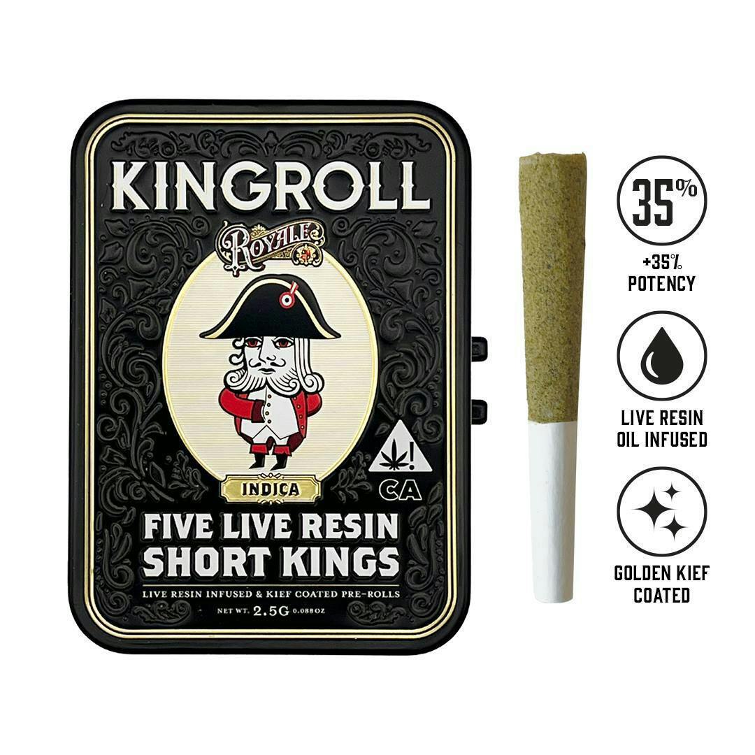 Kingroll - Kingroll Royale | Papaya | Infused Minis | 0.5g each | 5pk - 1