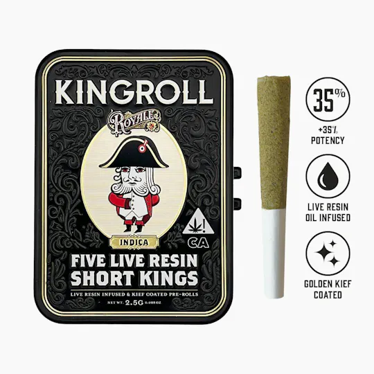 Kingroll - Kingroll Royale | Papaya | Infused Minis | 0.5g each | 5pk - 1