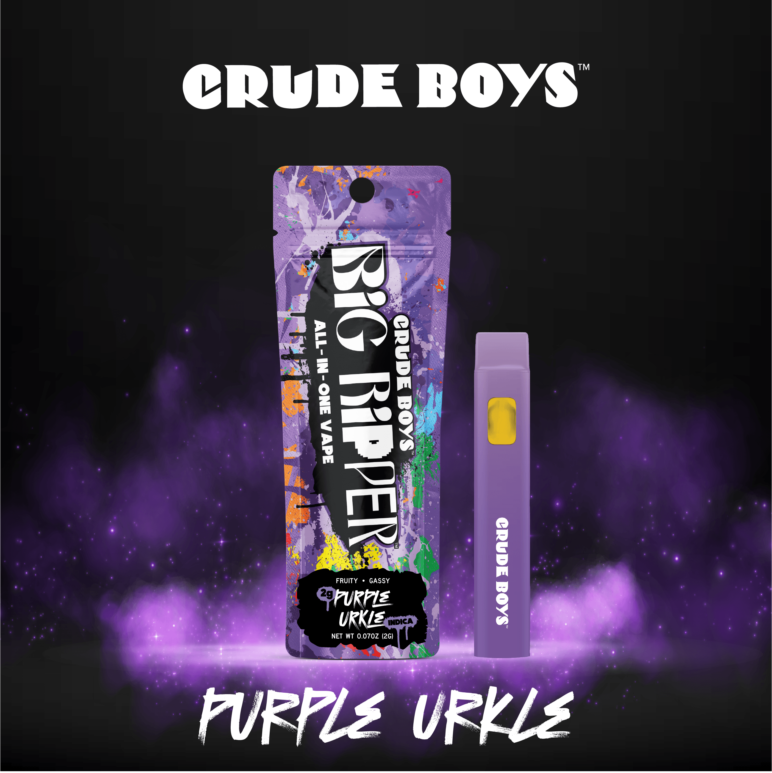 Crude Boys Concentrates - Crude Boys Concentrates | Purple Urkle | Disposable | 2g - 1