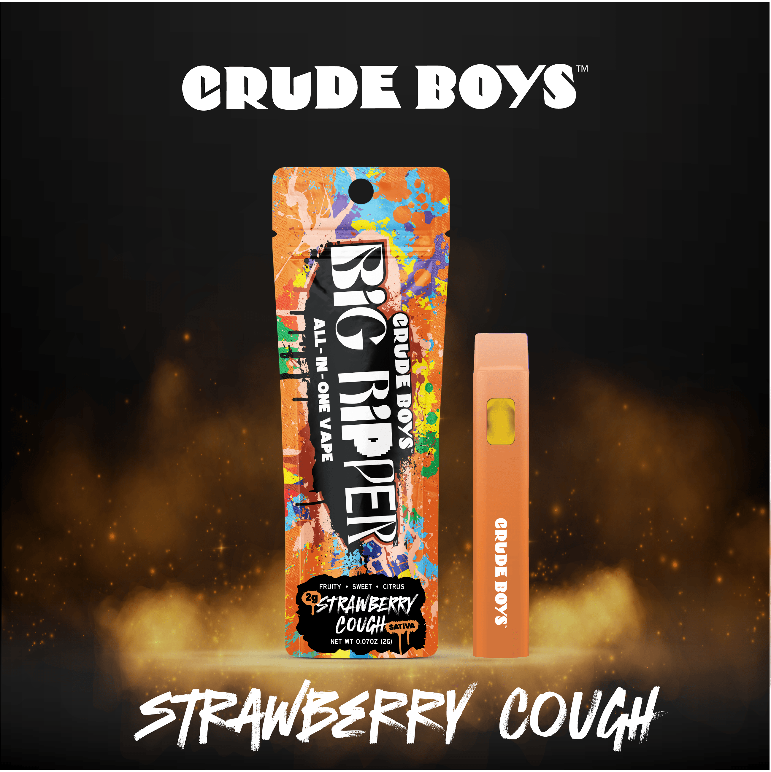 Crude Boys Concentrates - Crude Boys Concentrates | Strawberry Cough | Disposable | 2g - 1