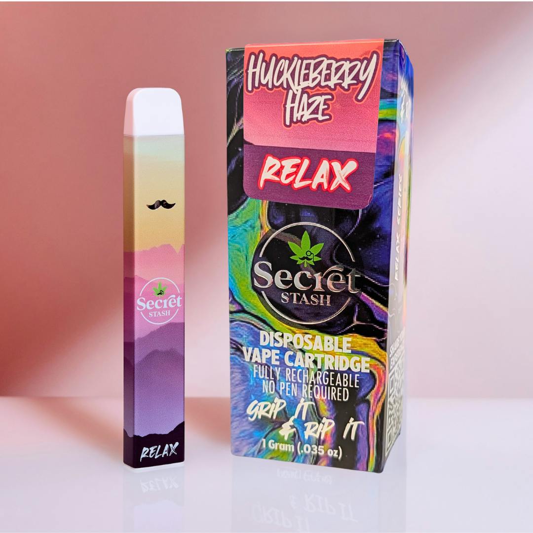 Secret Stash - Secret Stash | Disposable Cart | Relax | Huckleberry Haze | 1g - 1