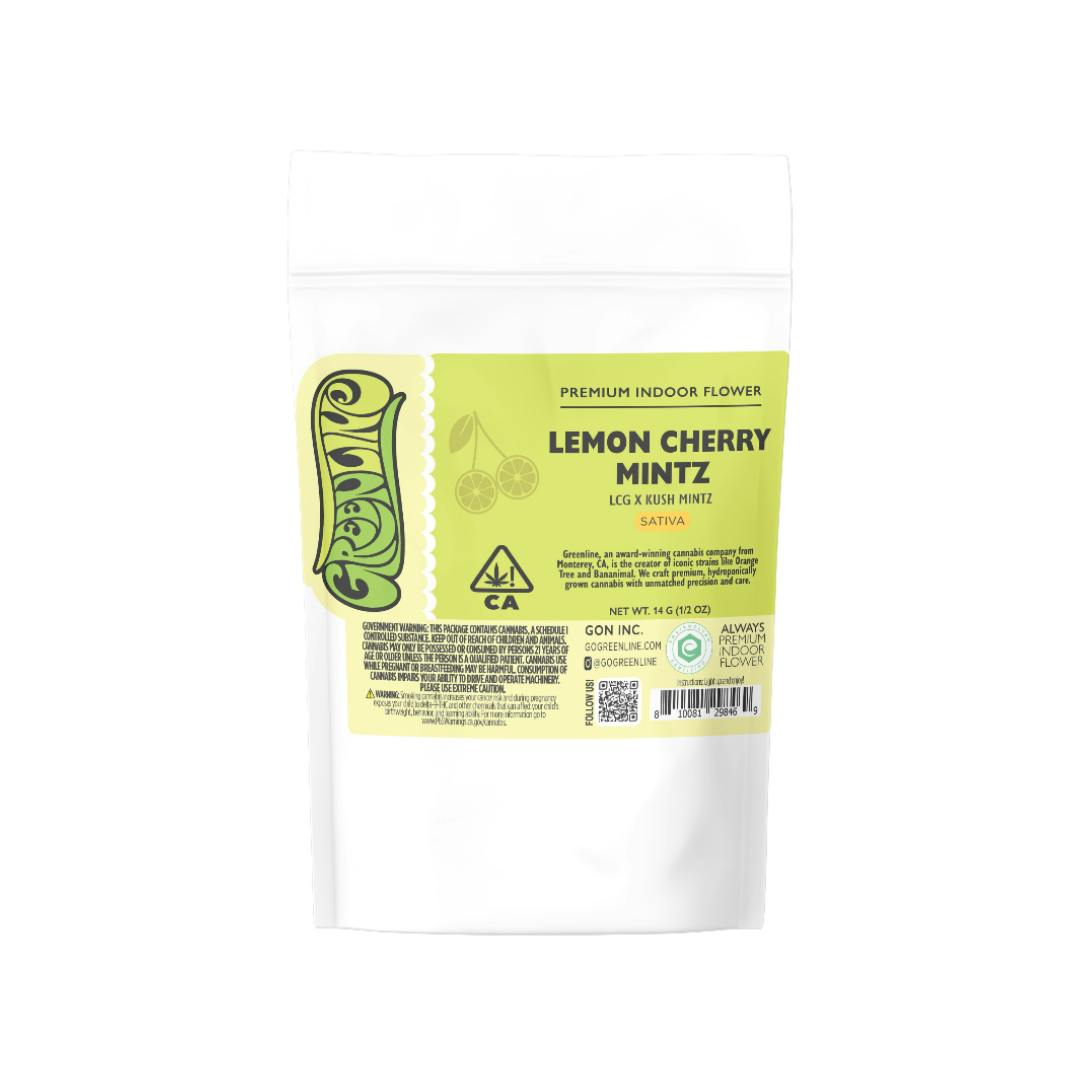Greenline - Lemon Cherry Mintz - 1/2 oz - Indoor - Sativa - 14g - 1