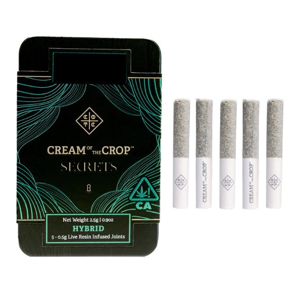 Cream of the Crop - COTC Secrets | Kush Z | Premium Infused Prerolls | 2.5g - 1