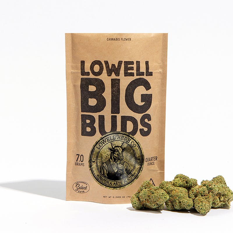 Lowell Farms - LOWELL BIG BUDS 7g Amaretto Mintz, Hybrid - 1