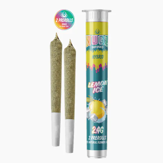 Nugz - NUGZ | Lemon Ice | Infused Joints | 1.2g each | 2pk - 1