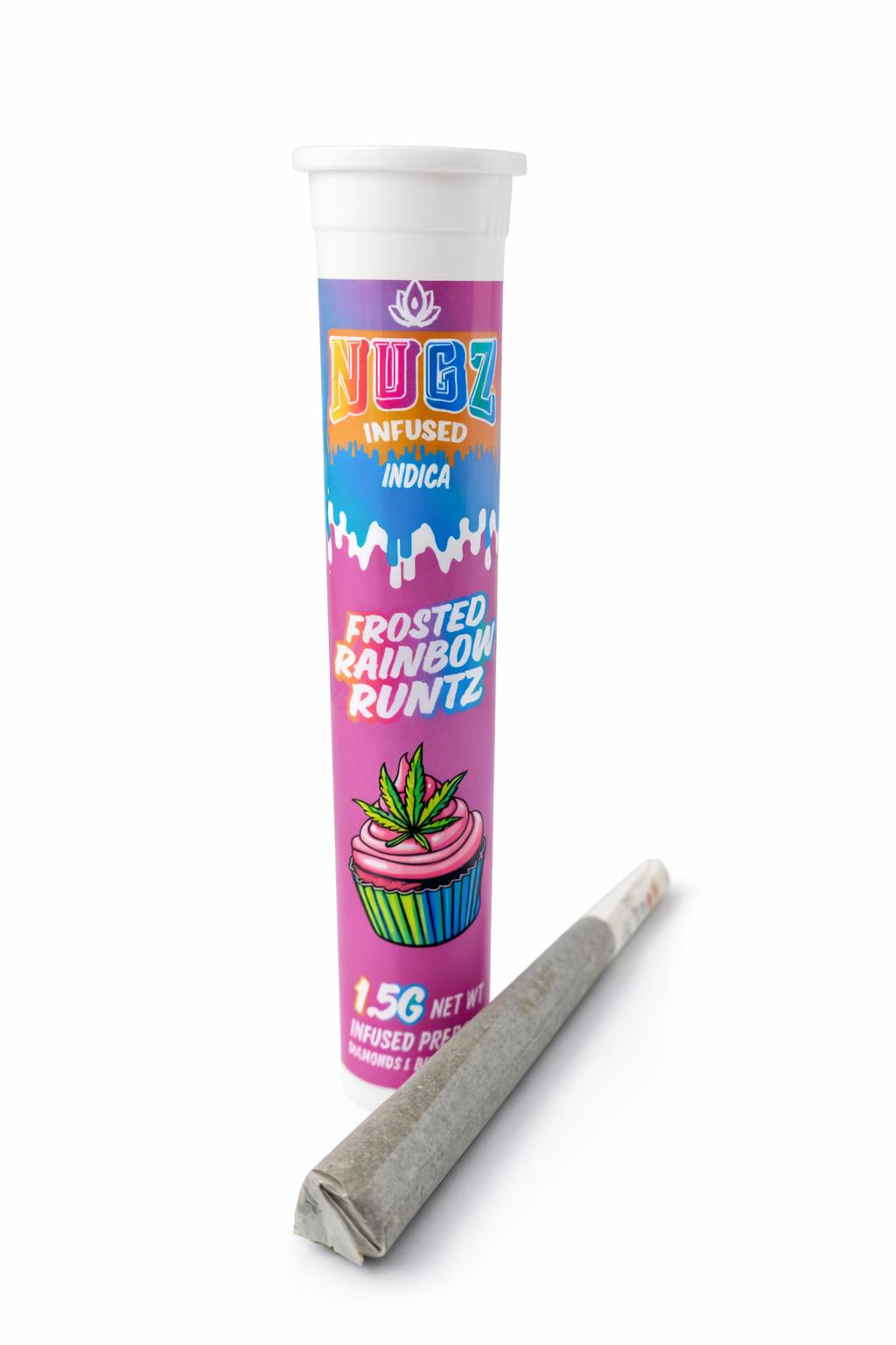 Nugz - NUGZ | Frosted Rainbow Runtz | Infused Joint | 1.5g - 1