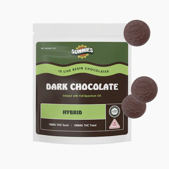 SunMed Growers - Sunnies Live Resin Dark Chocolate Hybrid 10pk - 1