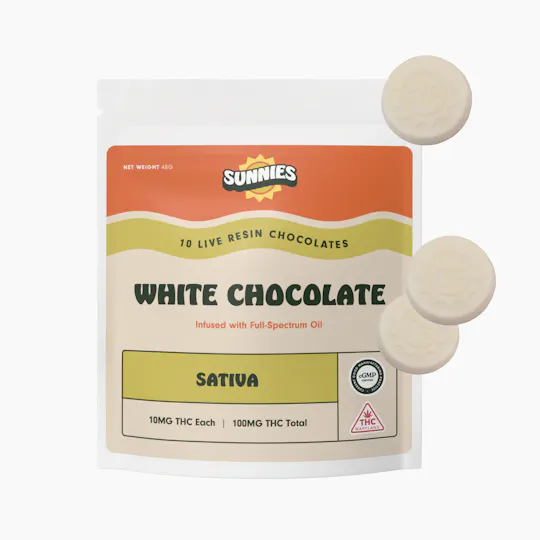 SunMed Growers - Sunnies Live Resin White Chocolate Sativa 10pk - 1