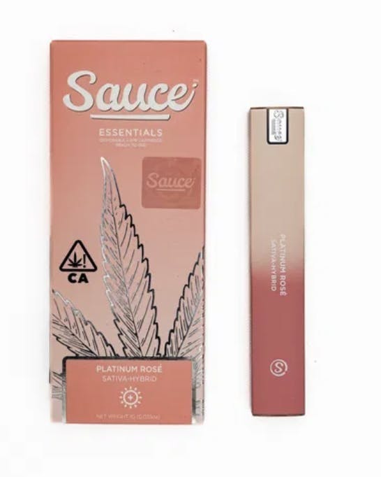 Sauce. - Sauce | Essentials | Platinum Rose | Live Resin Disposable | 1.5g - 1