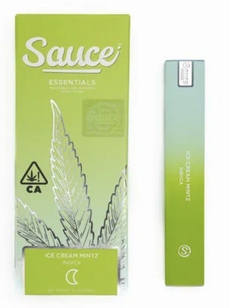 Sauce. - Sauce | Essentials | Ice Cream Mintz | Live Resin Disposable | 1.5g - 1