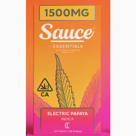 Sauce. - Sauce | Essentials | Electric Papaya | Live Resin Disposable | 1.5g - 1