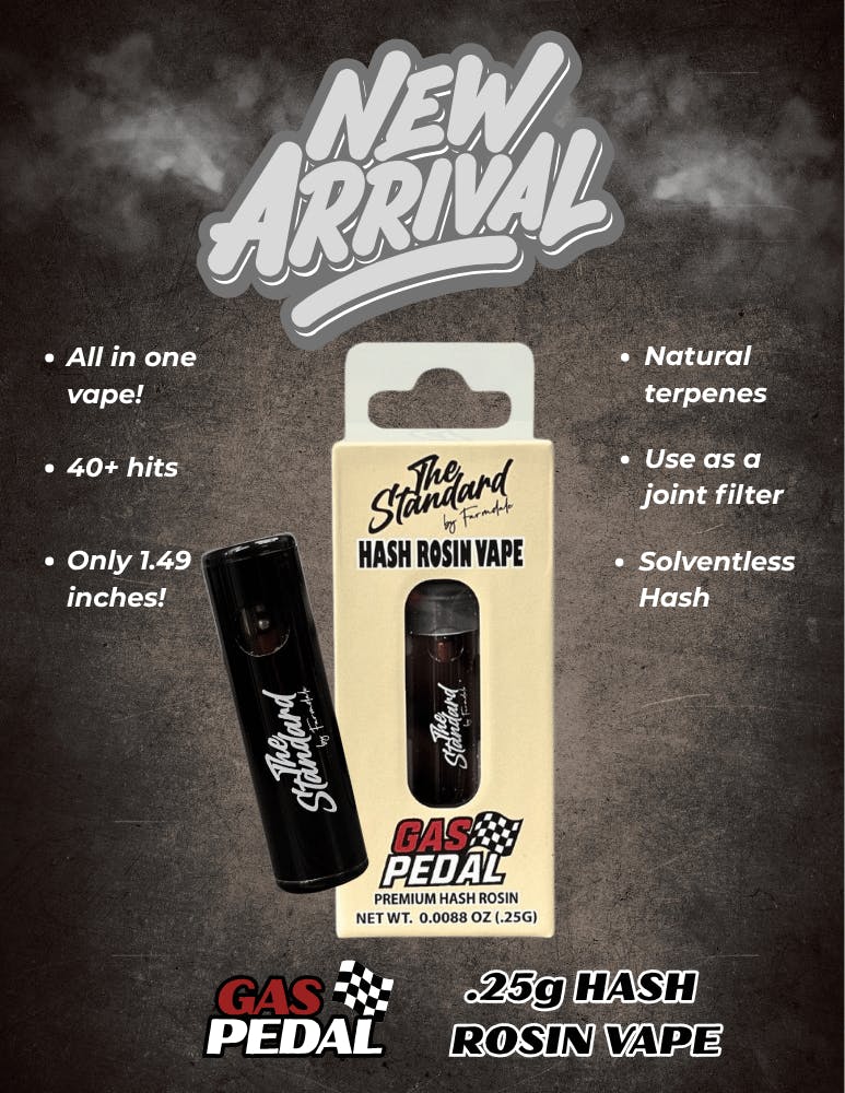 The Standard by Farmdale - The Standard | Gas Pedal | AIO Disposable | .25g Solventless Rosin - 1
