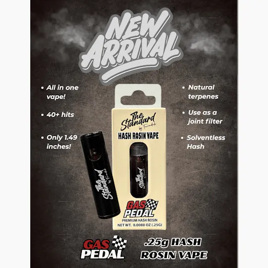The Standard by Farmdale - The Standard | Gas Pedal | AIO Disposable | .25g Solventless Rosin - 1