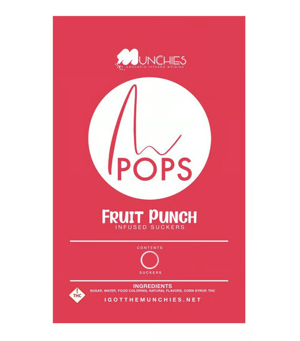 Munchies - Munchies | Fruit Punch Lollipops | 100mg | 4ct | 25mg/ea - 1