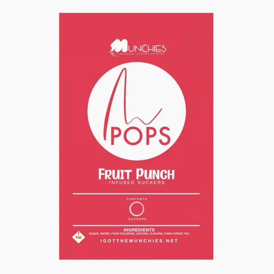Munchies - Munchies | Fruit Punch Lollipops | 100mg | 4ct | 25mg/ea - 1