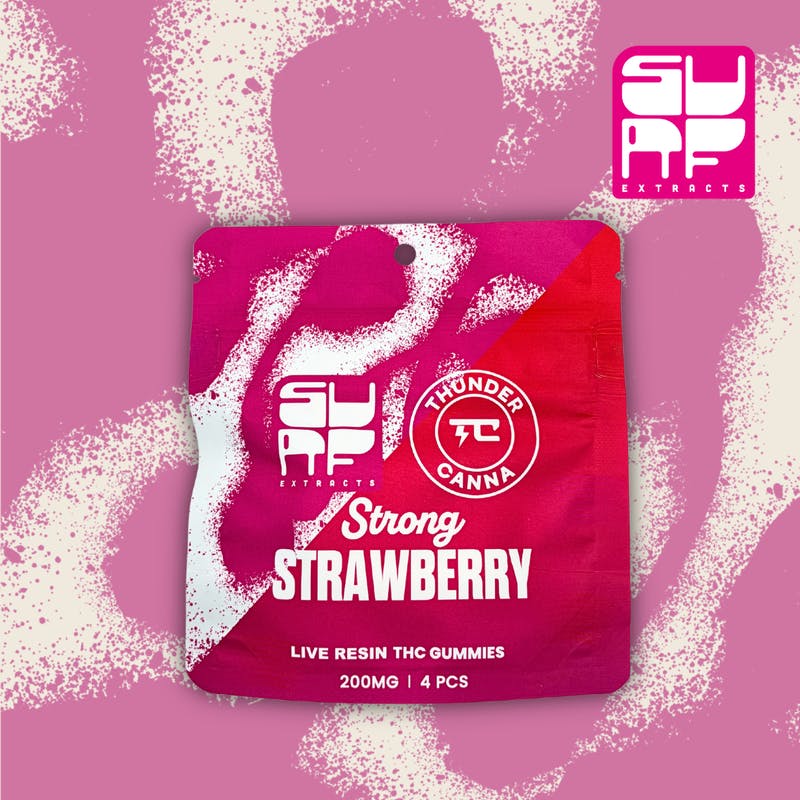 Surf Extracts - Surf Extracts | Strong Strawberry | Gummies | 200mg | 4ct | 50mg/ea - 1