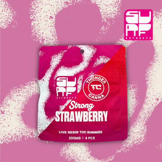 Surf Extracts - Surf Extracts | Strong Strawberry | Gummies | 200mg | 4ct | 50mg/ea - 1