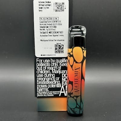 Alchemix - Alchemix | Red Berry | Live Resin Cartridge | 1g - 1