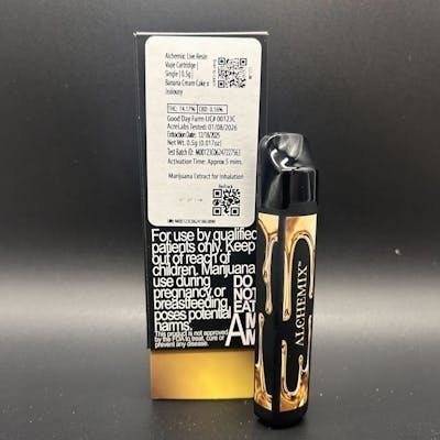 Alchemix - Alchemix | Banana Cream Cake x Jealousy | Live Resin Cartridge | 0.5g - 1