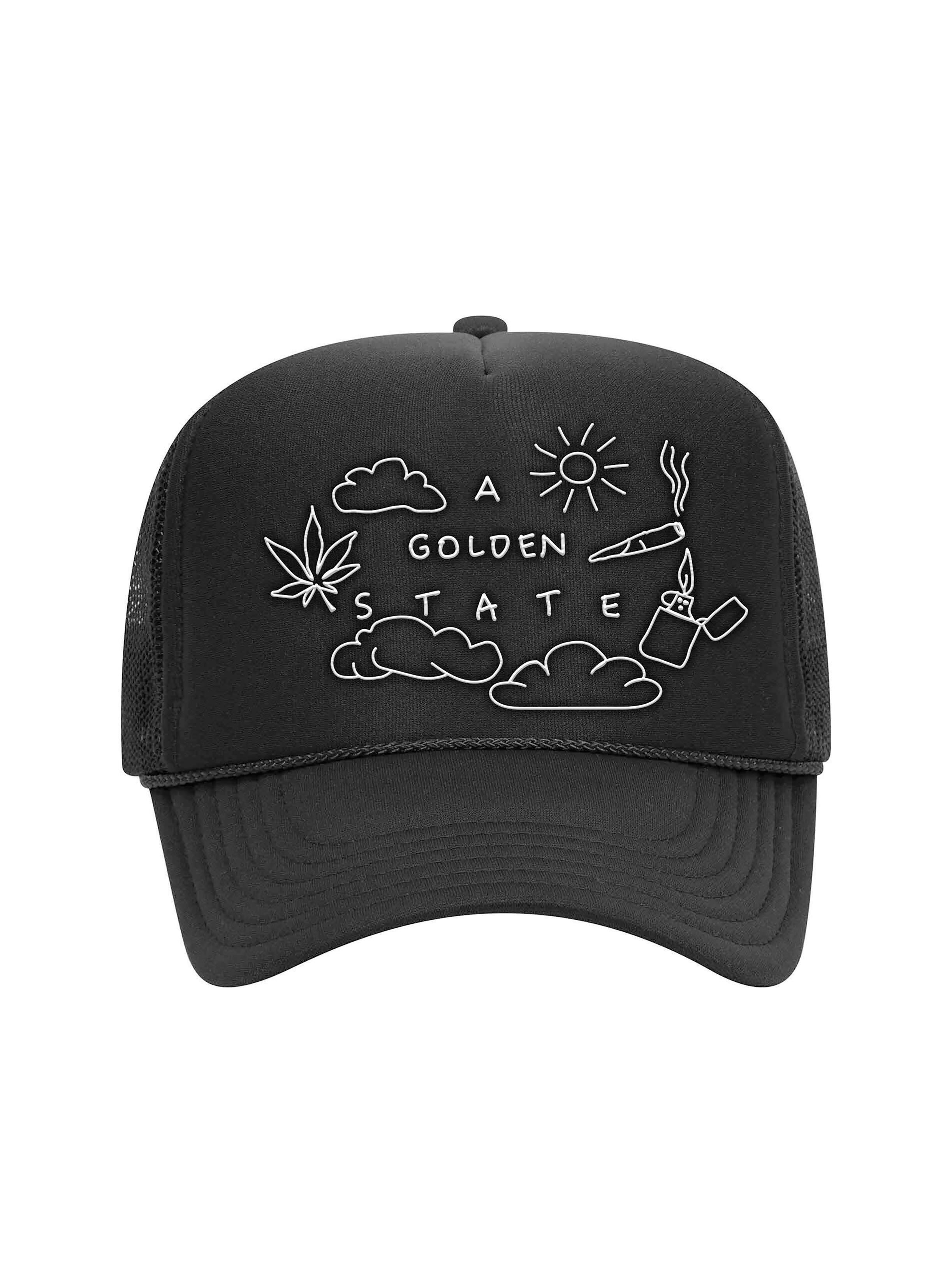 A Golden State - A Golden State | Be Happy Trucker Hat | Hats - 1