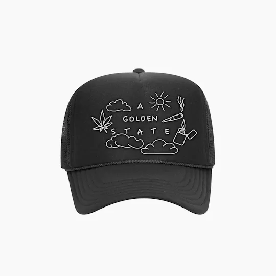 A Golden State - A Golden State | Be Happy Trucker Hat | Hats - 1